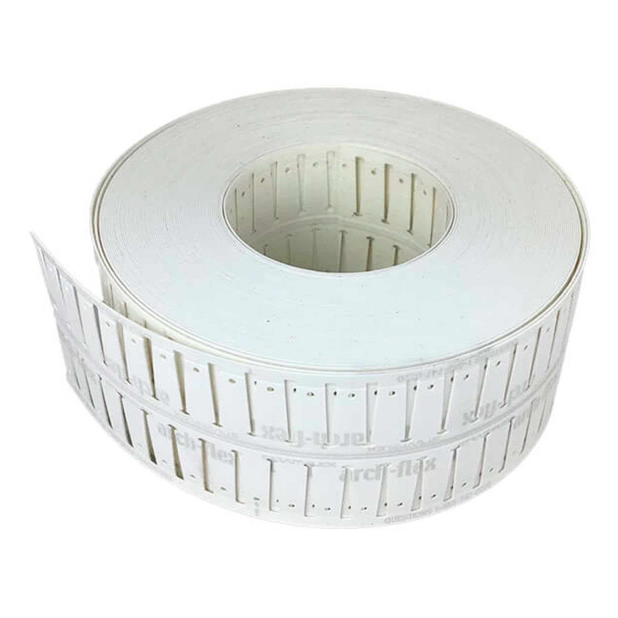Perfil del borde Arch-Flex 100 ángulo flexible blanco 12 rollos á 30,5m protección de bordes altos, para bordes interiores y exteriores en construcción en seco, fácil montaje