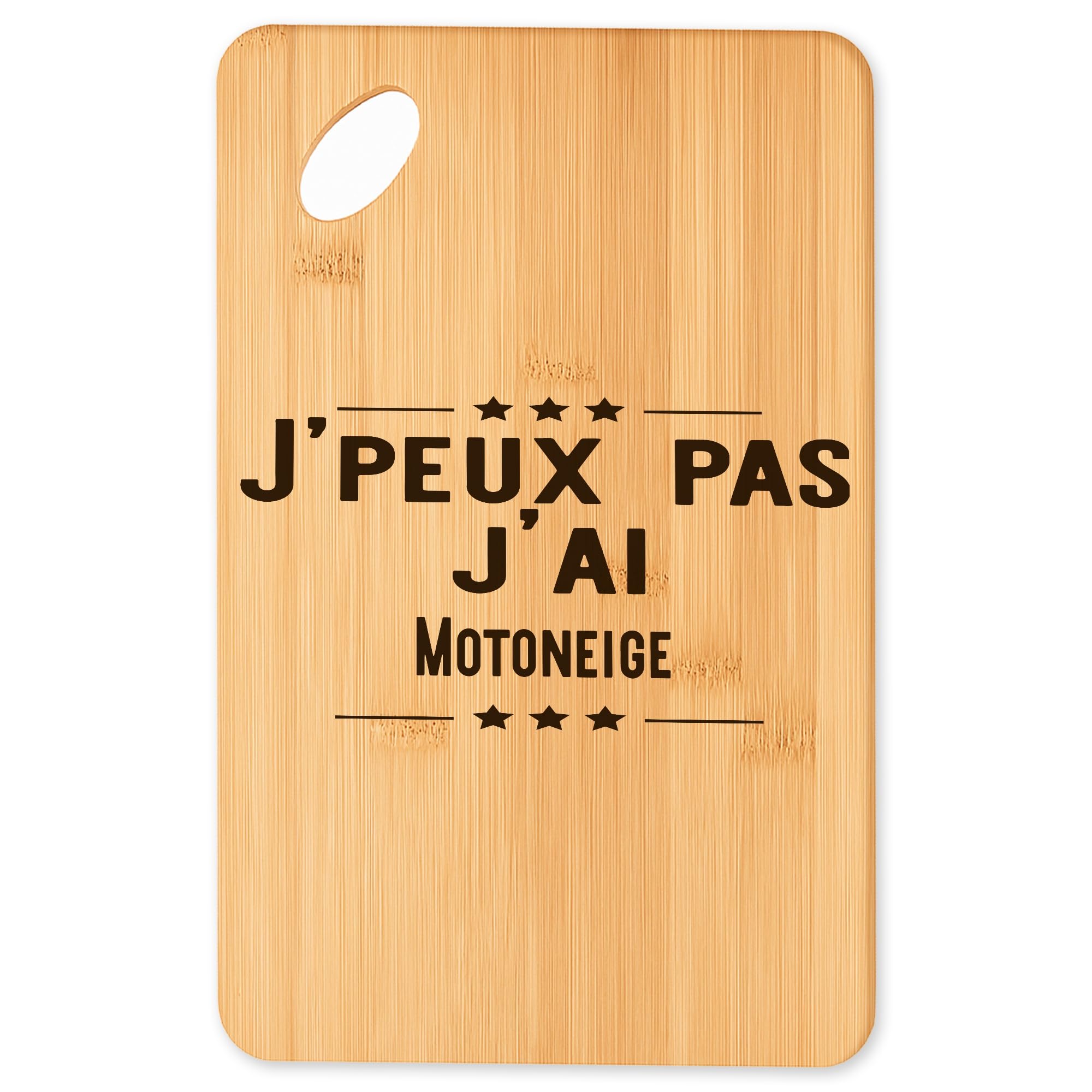Planche à découper motoneige plateau apéro cuisine et barbecue