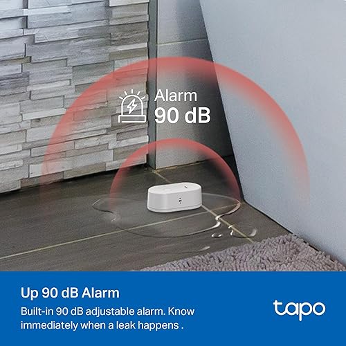 Miniatura 4 de TP-Link Tapo - Detector inteligente de fugas de agua, requiere Tapo Hub, sensor de fugas de agua Wi-Fi con detección rápida de goteo, alarma