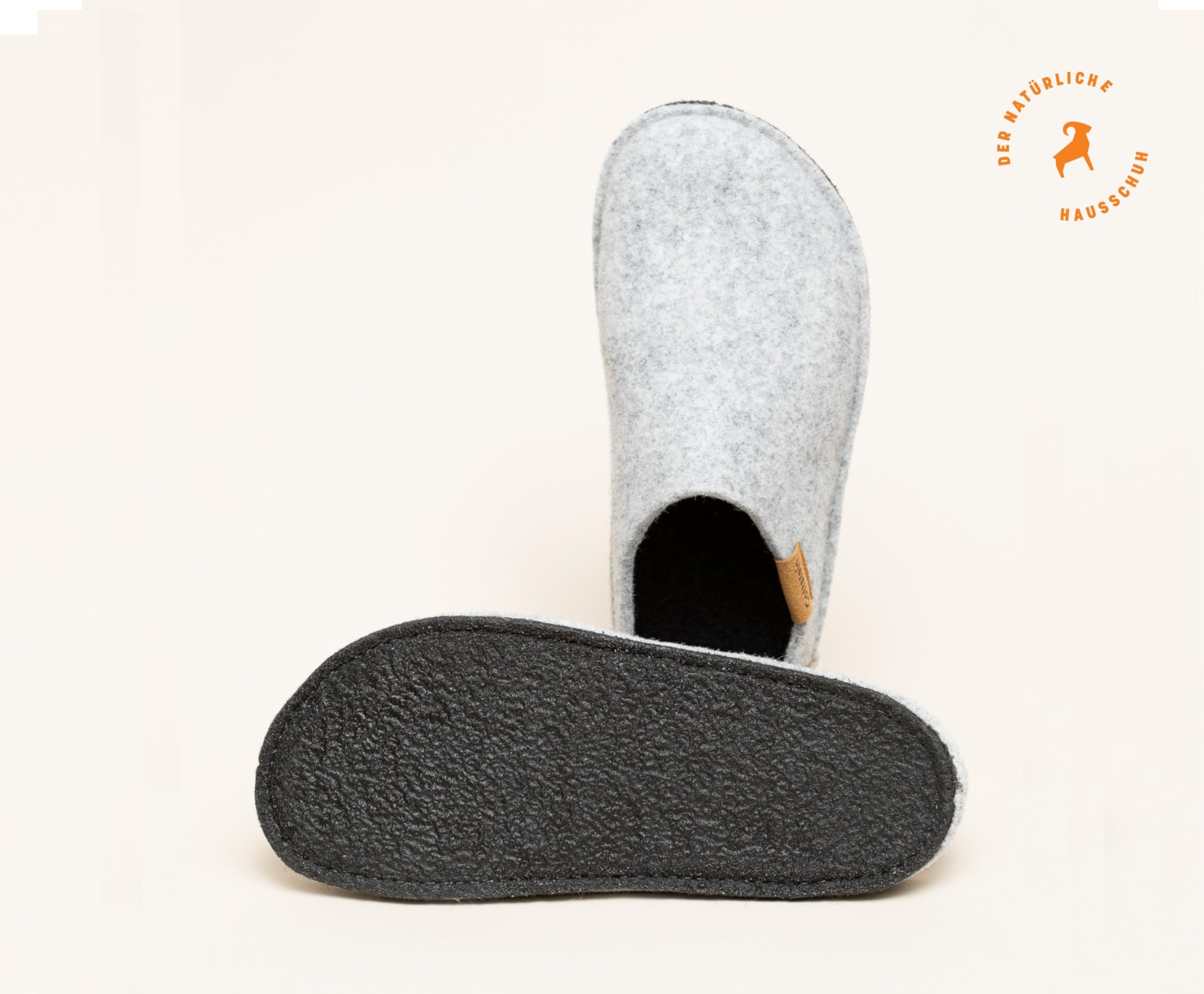 Gottstein Classic CO Pantuflas de fieltro de lana para hombre y mujer – con plantilla anatómica – Fieltro sin costuras para mayor comodidad – Fabricado en el Tirol