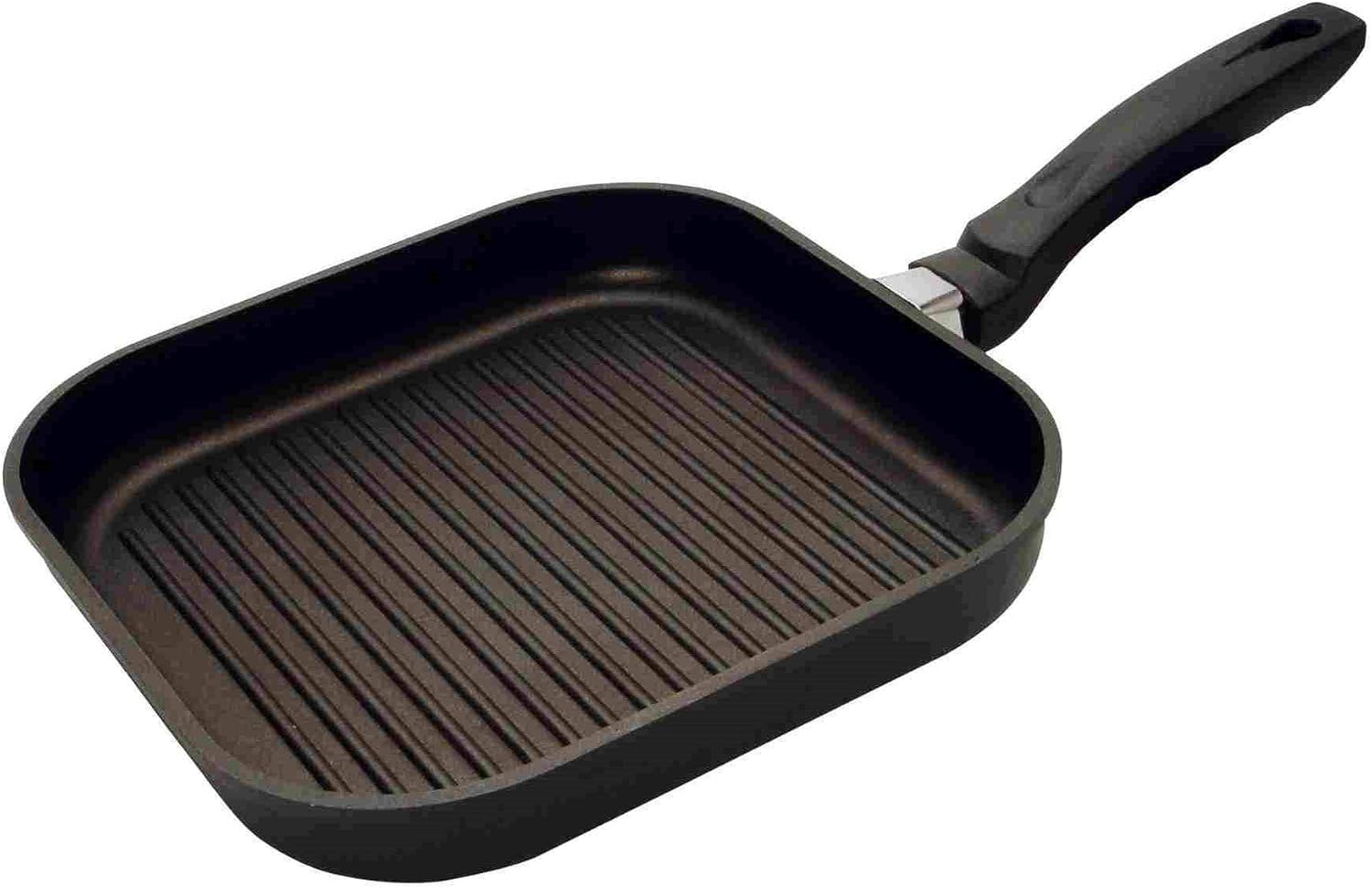 ELO Rubicast Cast Aluminum Kitchen Induction Cookware Grill Pan with Durable Non-Stick Coating, 11-inch