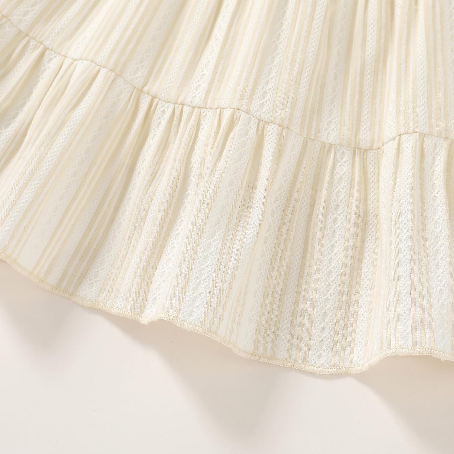 YOUNGER TREE Toddler Baby Girls Dress Summer Ruffle Sleeve Halter Casual Kids Beach Sundress - Image 7