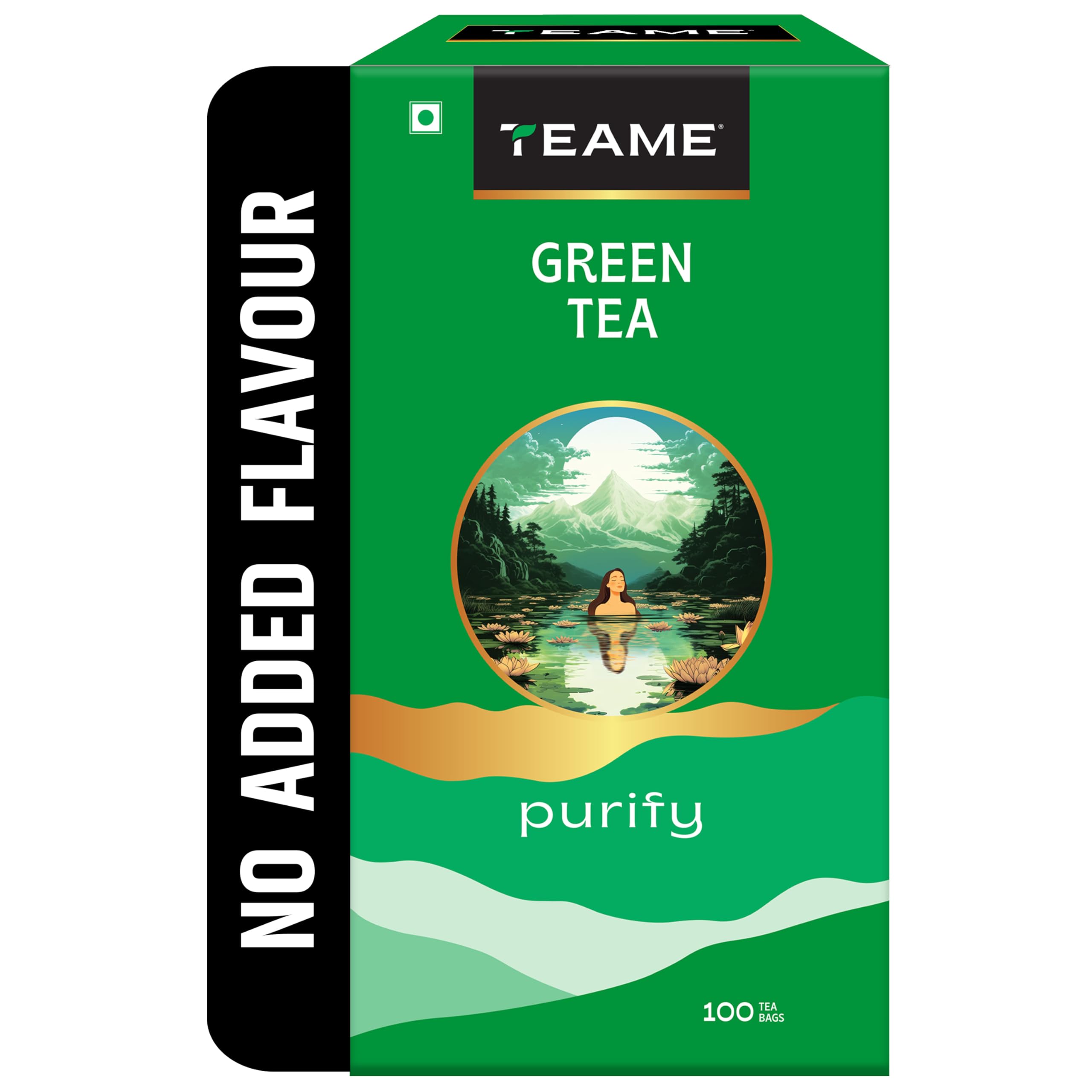Green Tea 100 Bags | Green Tea 100 Bags Env | No Added Flavour