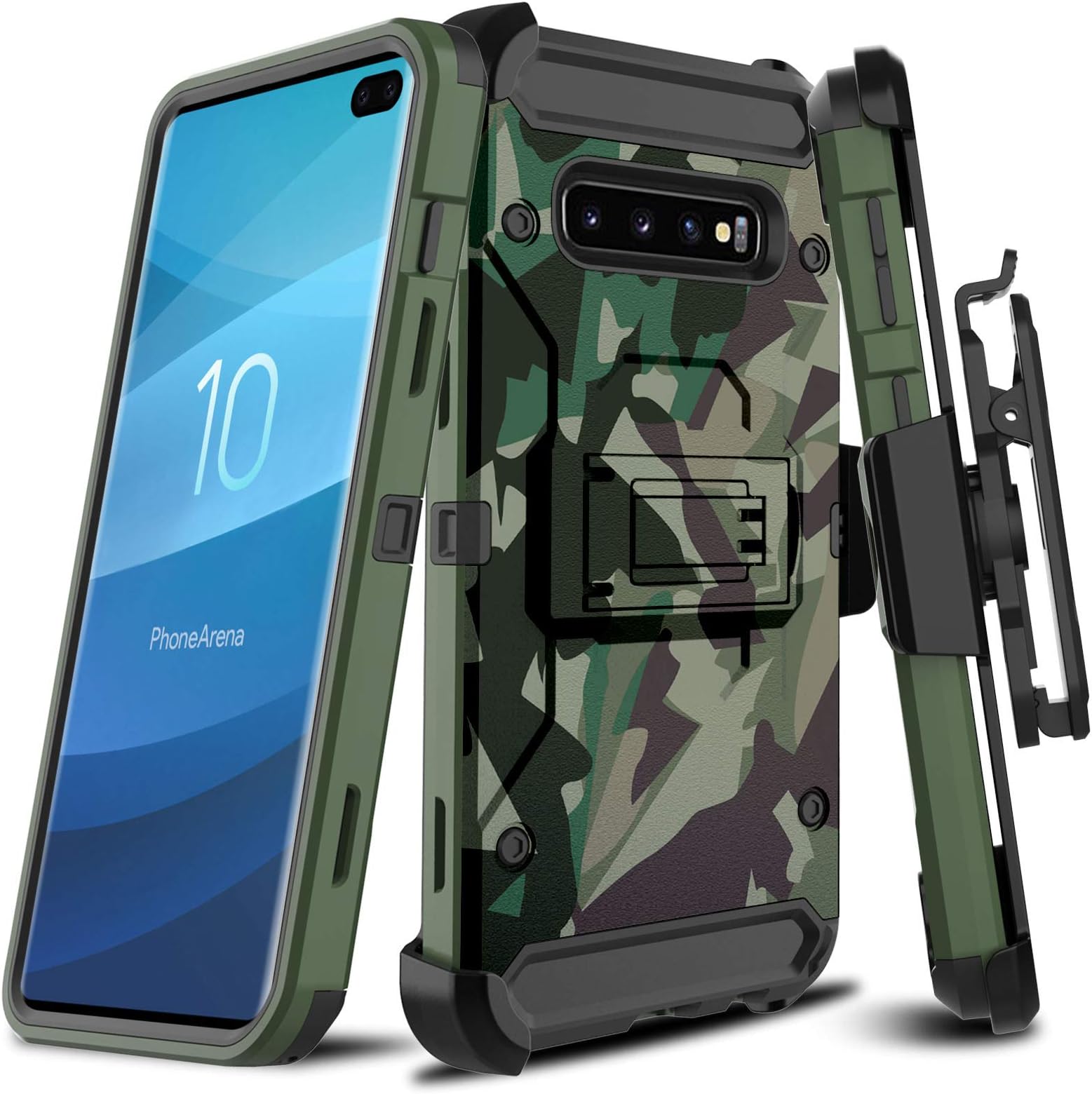 Leptech Kickstand Series Compatible with Samsung Galaxy S10 Plus Case, Galaxy S10+ Case (Multi-Colored)
