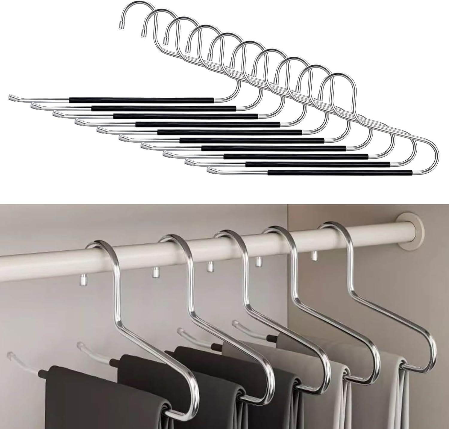 10 Packs Heavy Duty Hanger, Quilt Hangers for Wall Hangings, Heavy Duty Hangers for Quilts,Pants, Jeans, Skirts Scarfs Comforters, Table Cloths, Towels (Extended Wide: 15 inches)