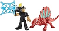 Vista 1 de Fisher-Price Imaginext Jurassic World, Dr. Malcolm & Dimetrodon