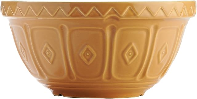 Mason Cash Mixing Bowl, Porcelain, Beige, 1.1 Litre/21 cm