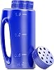 Handheld Spreader - 84.54oz Adjustable Hand Seeder, Spot Seeding Spreader Bottle, 1.5KG Lawn Seed Spreader | Grass Feed Seeding Fertiliser Spreader, Ice Melt Salt Dispenser for Garden Lawn