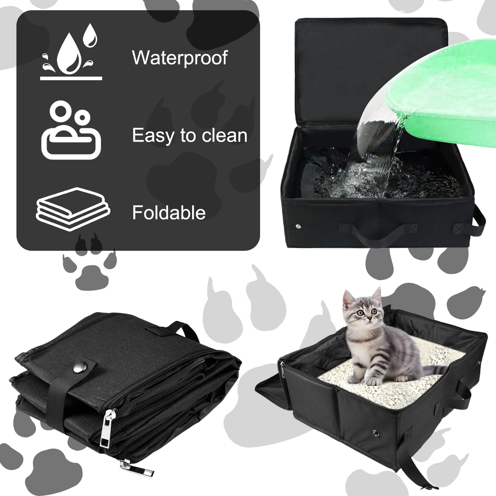 Beeztees Kattenbak Romeo Eco - Kattentoilet - 57x39x41 cm Groen