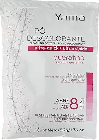 Pó Descolorante Queratina, Yama, Branco