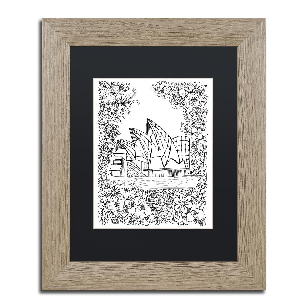 Buy Sydney Opera House Inspired by KCDoodleArt, Black Matte, Birch