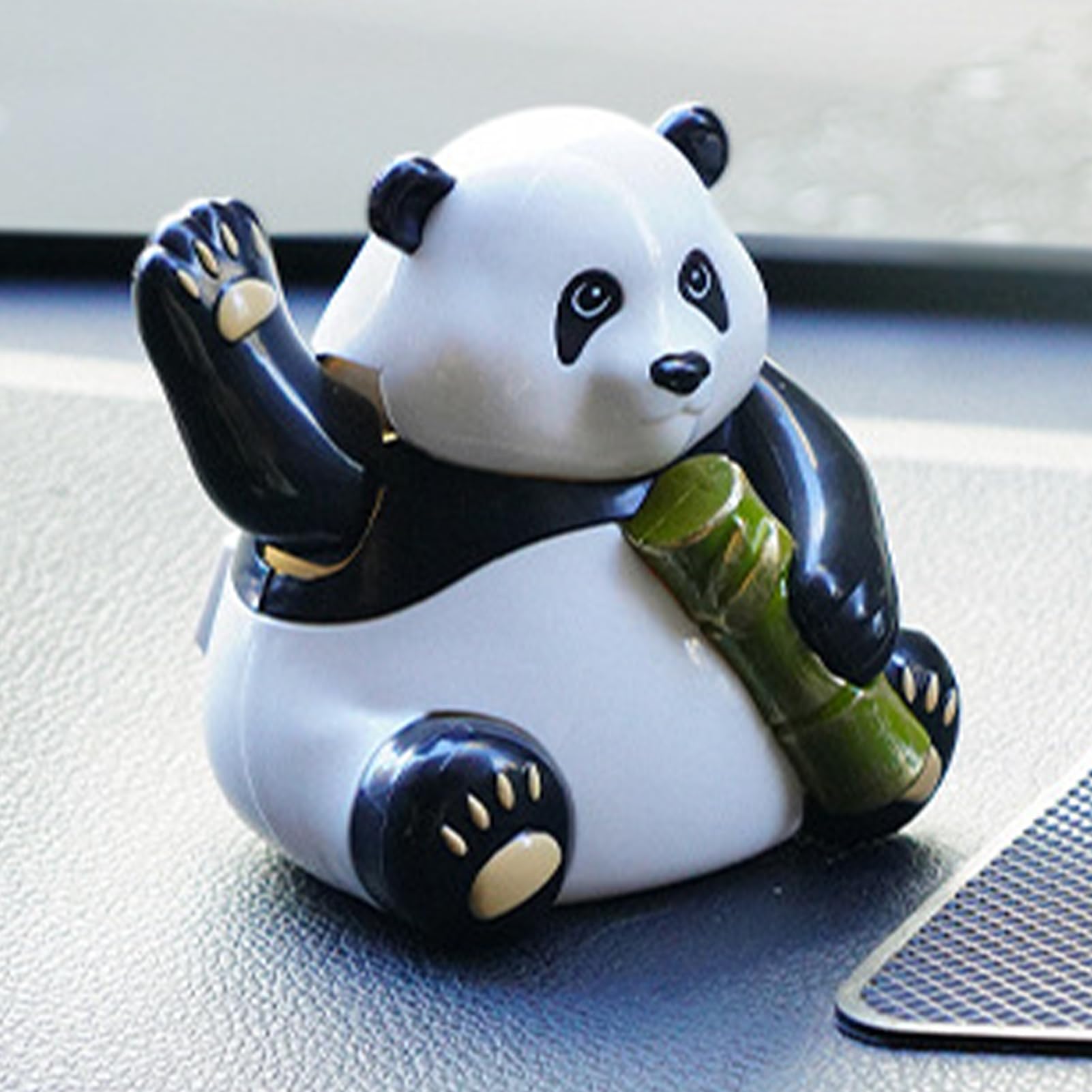 Panda Danza Solare | Creativa Auto Figure - Statue Swing Ufficio, Figurine da Collezione, da Ufficio Panda, Giocattolo Ballerino Bobble per Auto