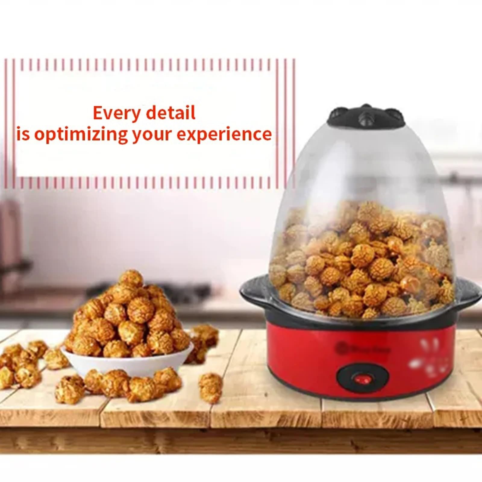 fabricante de palomitas de maíz Máquina de palomitas Mini máquina maíz alta eficiencia, electrodomésticos, for hacer aperitivos cocina casera completamente automática para uso familiar
