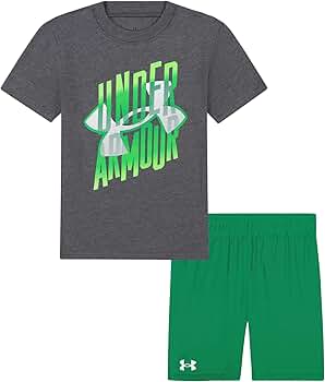 Amazon.com: Under Armour UA GRADIENT LOGO SS SET, CASTLEROCK