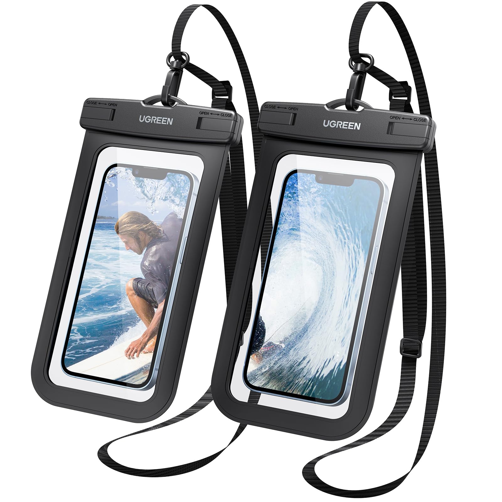Amazon.co.jp: UGREEN スマホ 防水ケース【2枚セット】 完全防水 顔