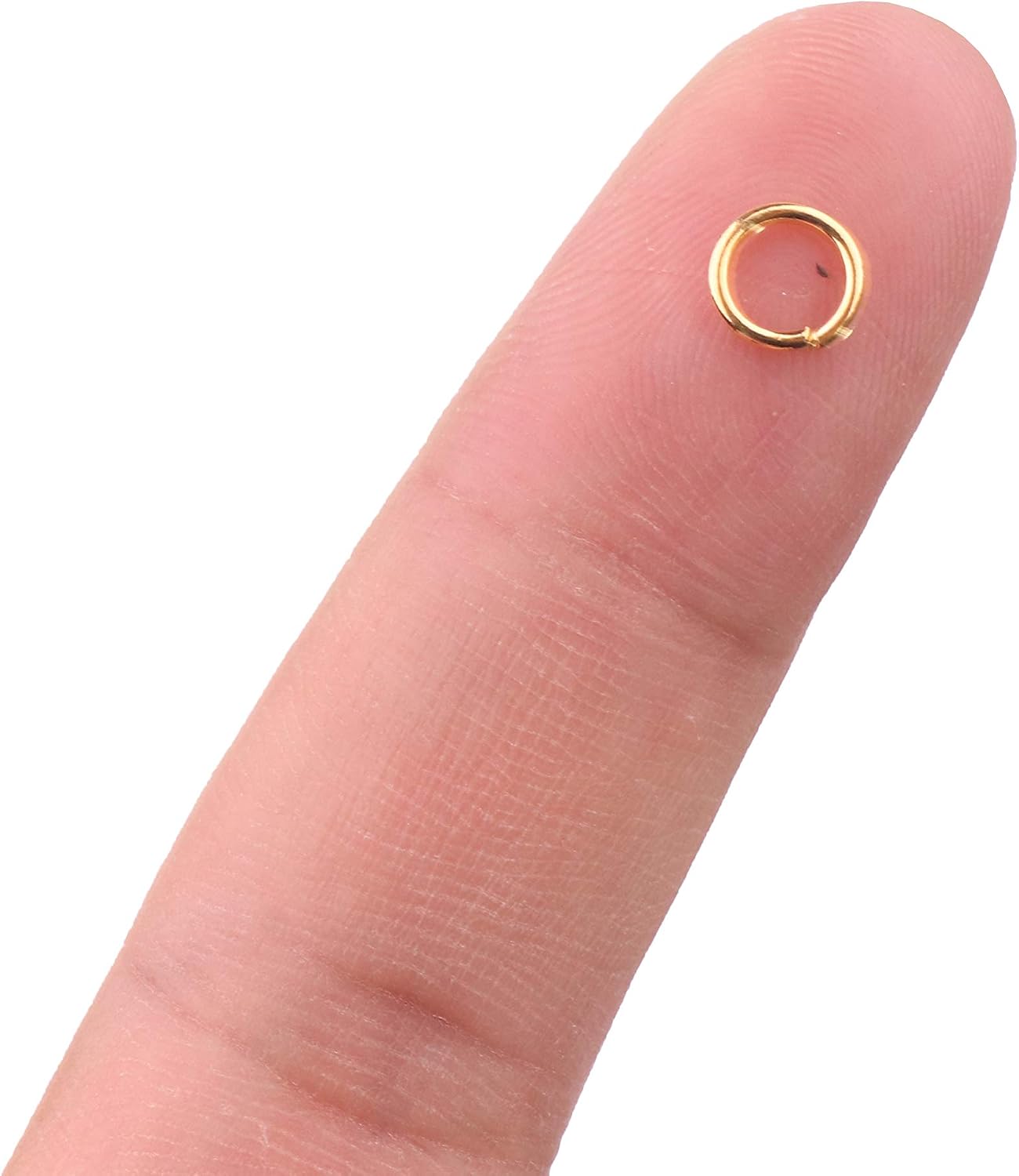 YAKA 1600pcs 6mm Gold Plated Iron Open Jump Rings Connectors Bulk for DIY Craft Earring Necklace Bracelet Pendant Choker Jewelry Making Findings and Key Ring Chain Accessories (6mm, Gold) image 4