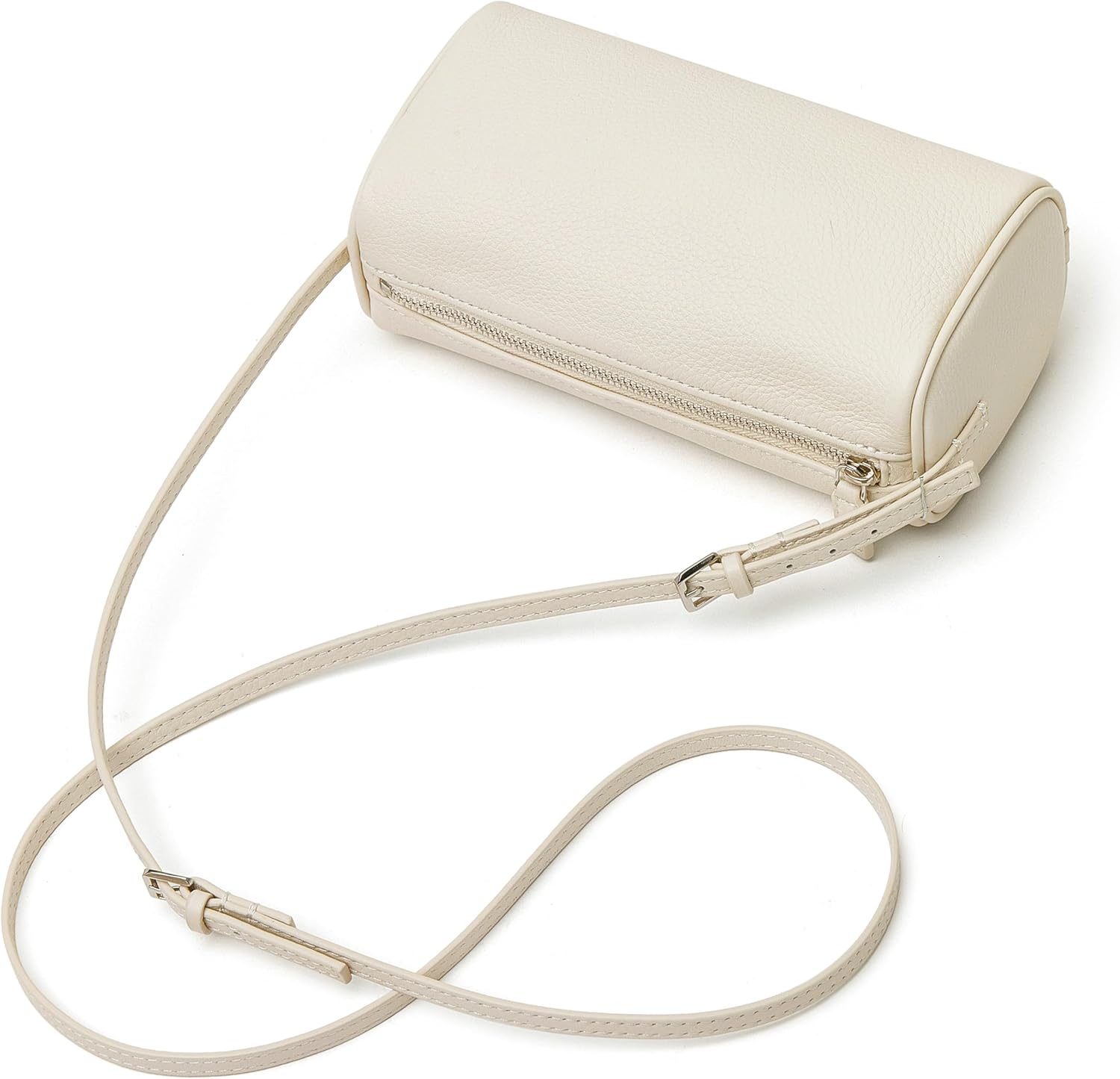 DAILANDO Small Leather Top Handle Hobo Purse for Women. Designer Mini Barrel Boston Crossbody Bag With Two Way Straps | designer tiny purse - Image 7