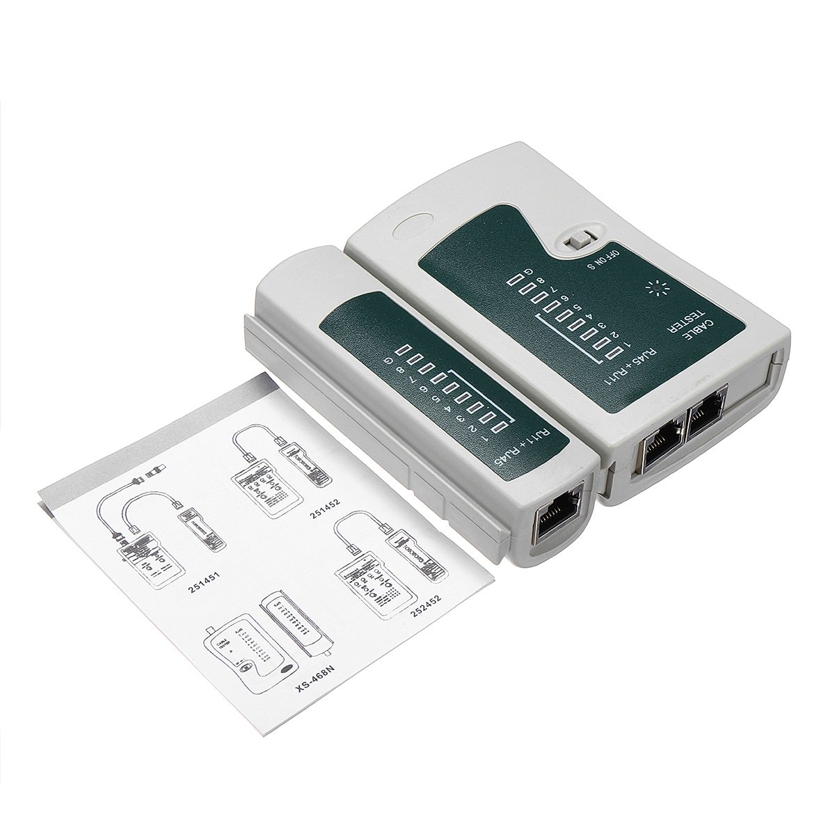 9Pcs Cat5 Rj45 Rj11 Lan Réseau Outil Kit Crimper Décapant Réseau Câble Testeur Kit De Sertissage