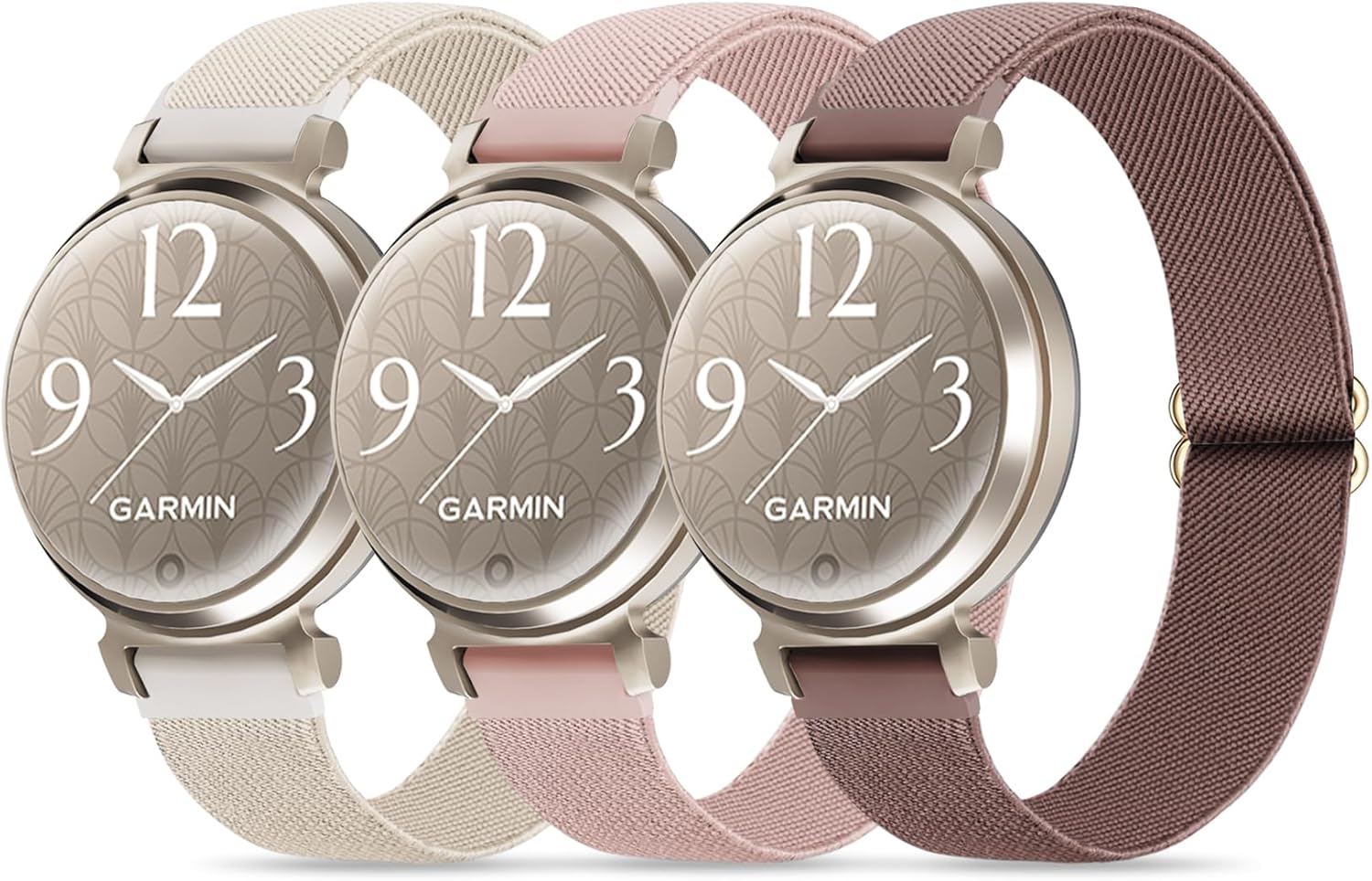 3 Paquete Correas de Nylon Compatibles con Garmin Lily 2 14mm