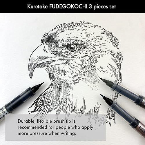 Miniatura 6 de Kuretake Zig - Juego de rotuladores de pincel ultra fino, delineador ai y marcadores de pincel blanco, para tinta, manga, dibujo, caligrafía,