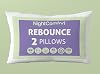 Night Comfort 2 Pack Luxury Standard Pillows Medium Supporting for Back and Side Sleep - Hypoallergenic Fluffy Microfibre with Hollowfibre Filled Bounce Back Bed Pillows