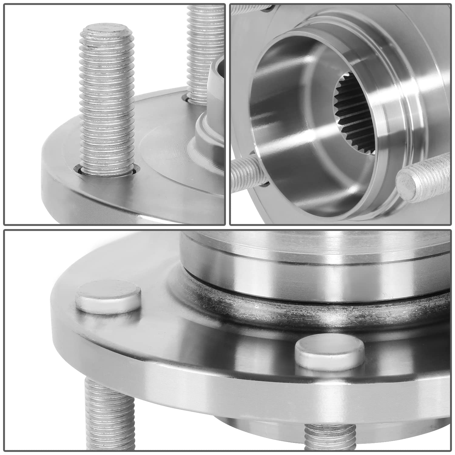 FWD Rear Driver And Passenger Wheel Bearings And Hubs For 2007 - 2015 Mazda CX-9