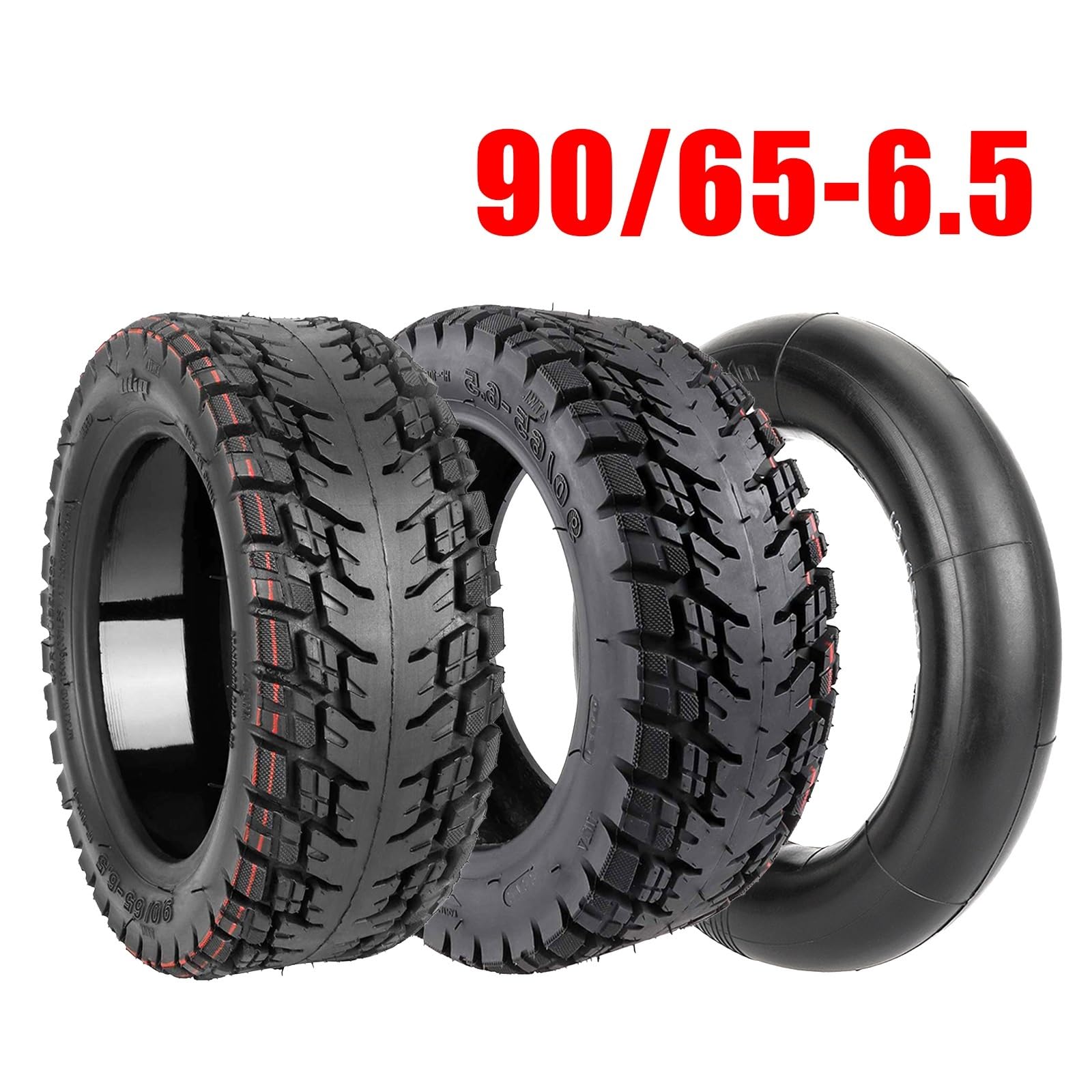Neumático sin cámara de 11 pulgadas, 90/65-6,5, grueso, inflable, todoterreno, autorreparador(Self healing tire)