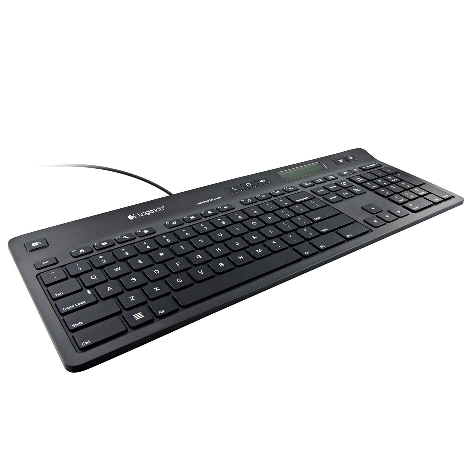 Logitech UC K725-C Certified Keyboard for Cisco Jabber Voice and Video Calls 920-004200 (Renewed)