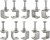 10PCS Small C Clamps for Woodwork 30mm, Metal C Clamp, Heavy Duty Welding Clamp, Stainless Steel Clamps Tiger Clamp for DIY Woodworking, Welding, Cabinetry