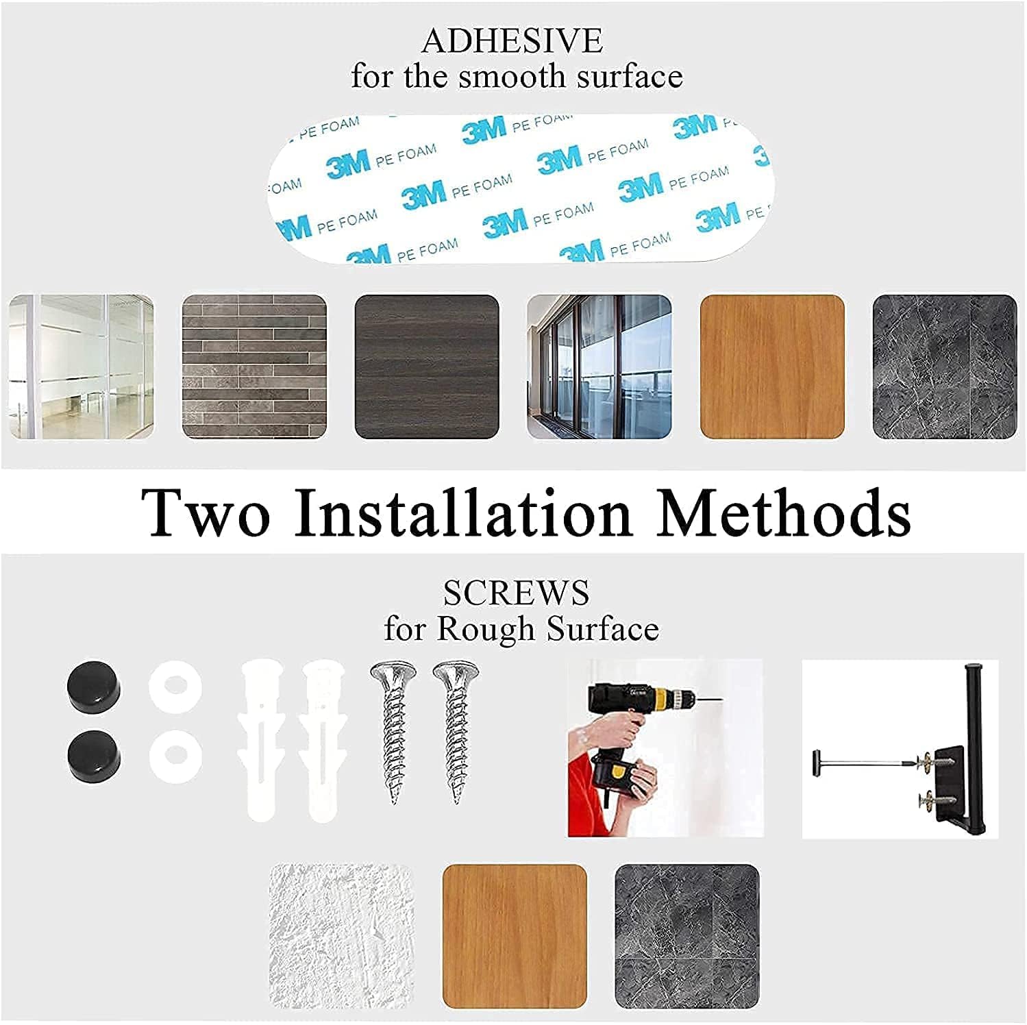 Paper Towel Holders for Kitchen Adhesive Paper Towel Holder Under Cabinet Wall Mount for Kitchen Towel 13 inch (Silver) - Image 7