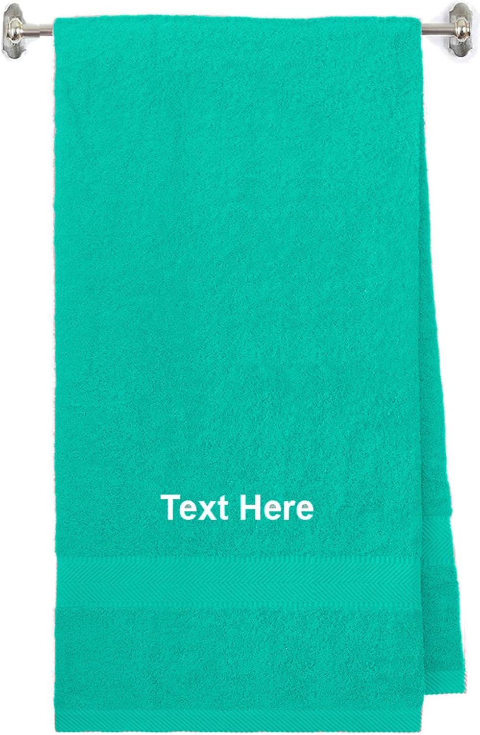 BY LORA Personalized Embroidered 2-Piece Terry Cotton Bath Towel Set – Custom Monogram Bathroom Towels, Ultra-Soft & Absorbent, Ideal for Housewarming, Wedding & Spa Gifts - Pink