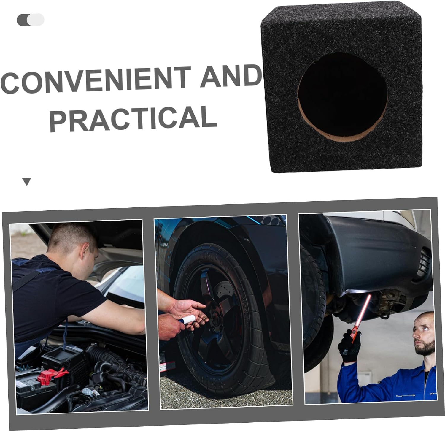 Wooden Speaker Box 5 Inch Square Enclosure for Car Audio