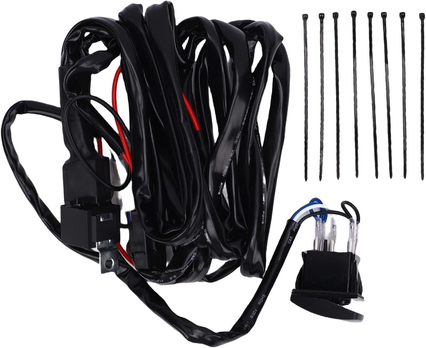 Light Control Harness Durable for RZR UTV-160W Light Harness - Stable Power Output - Fits Truck Motorcycle
