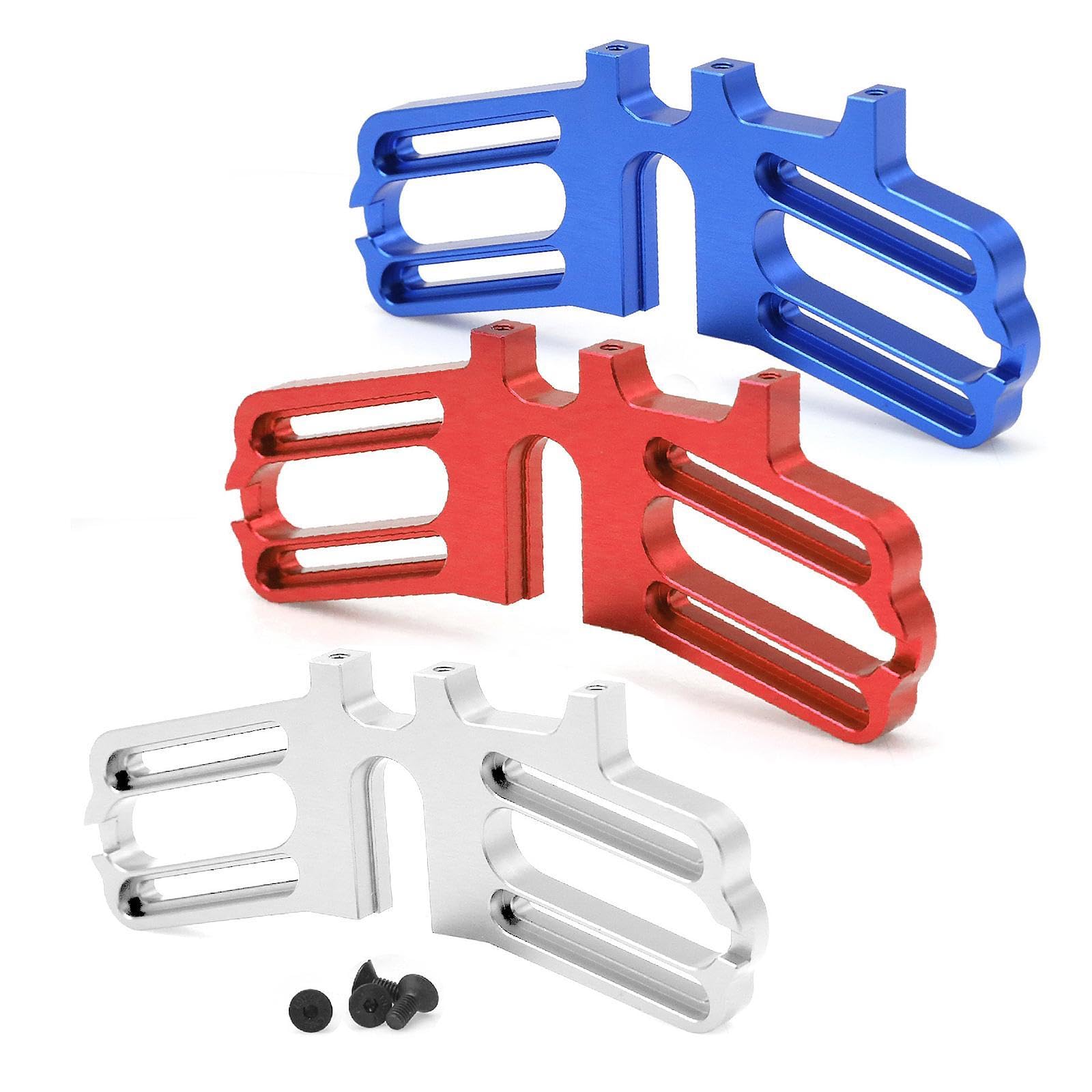 DYNWAVE 1:7 RC Car Double Motor Bracket Modification Practical Motor Mount Seat Quick Release for Remote Control Car Truck Fittings , Blue