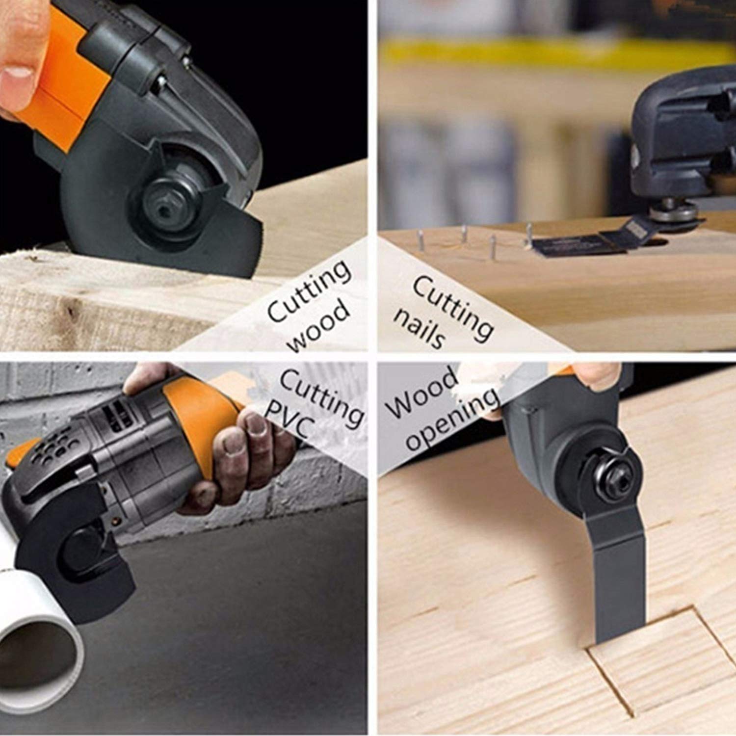 9 Sägeblatt Oszillierend Multitool Holz Metall Schneiden Arbeiten