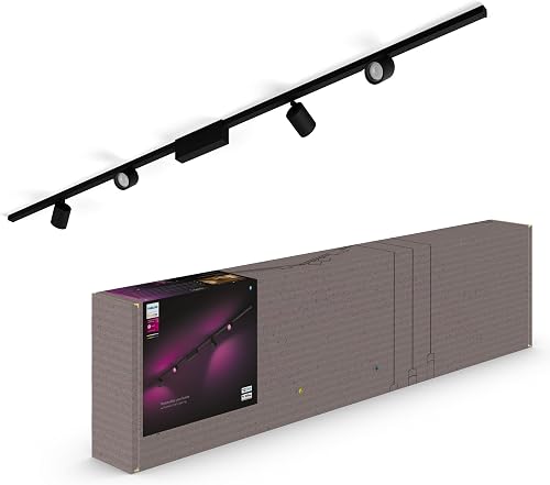 Philips Hue Perifo Straight Ceiling Base kit (4 Spots), Black - 1