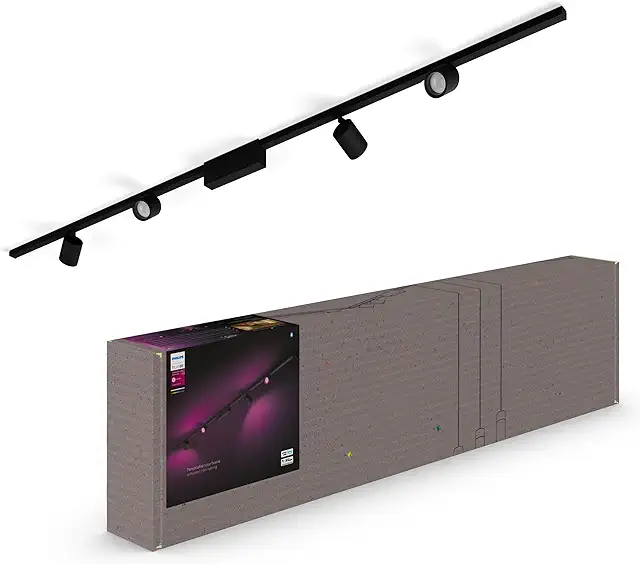 Philips Hue Perifo Railverlichting 4-Spots - Skinne Lampe - Slimme LED Verlichting