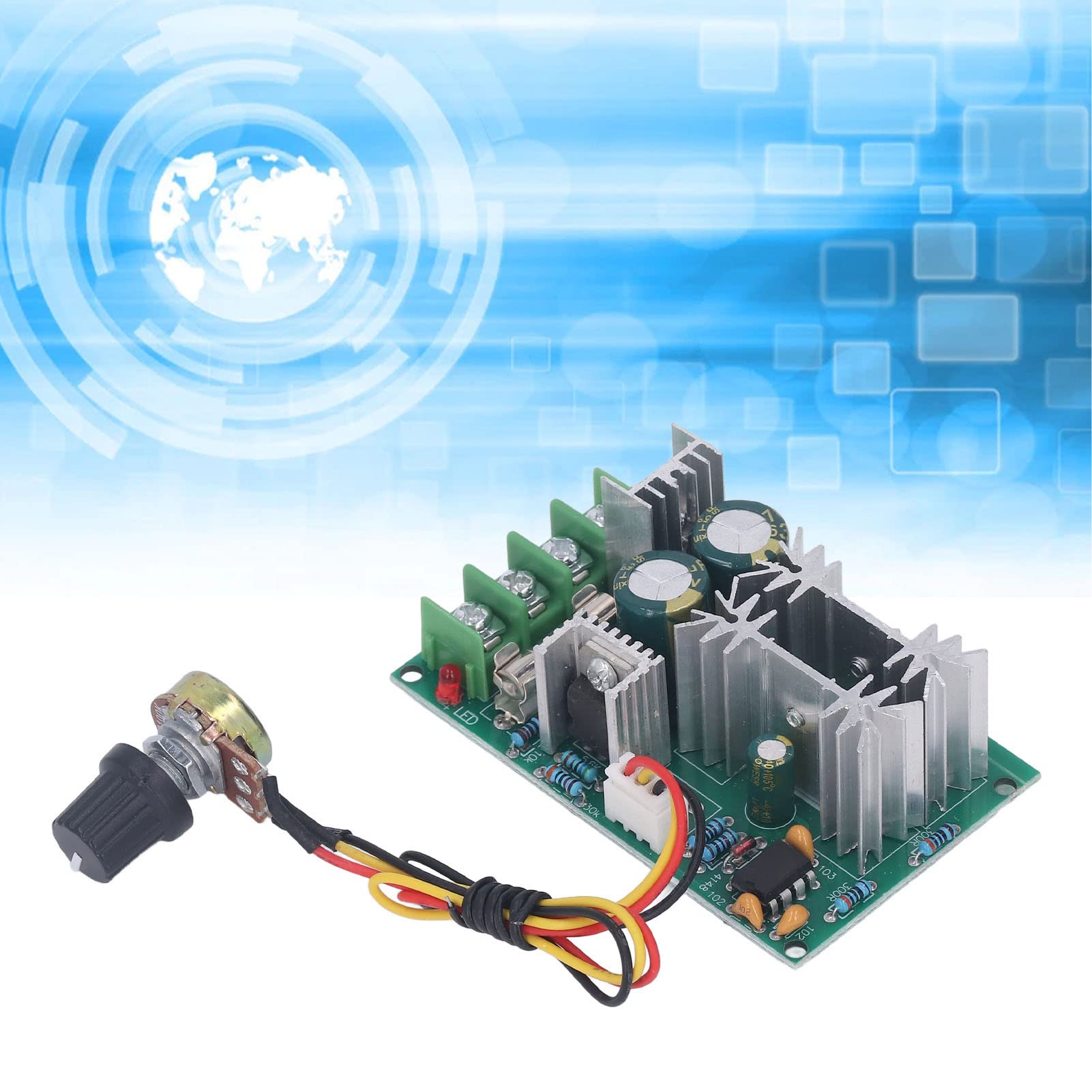 PWM DC Motorregler 20A QWORK PWM DC-Motorregler 12–60 V / 20 A – Einstellbare Drehzahl Für Hochleistungsmotoren – Mit Überstromschutz & Selbstheilungssicherung PWM DC Motorregler 20A QWORK PWM DC-Motorregler 12–60 V / 20 A – Einstellbare Drehzahl Für Hochleistungsmotoren – Mit Überstromschutz & Selbstheilungssicherung