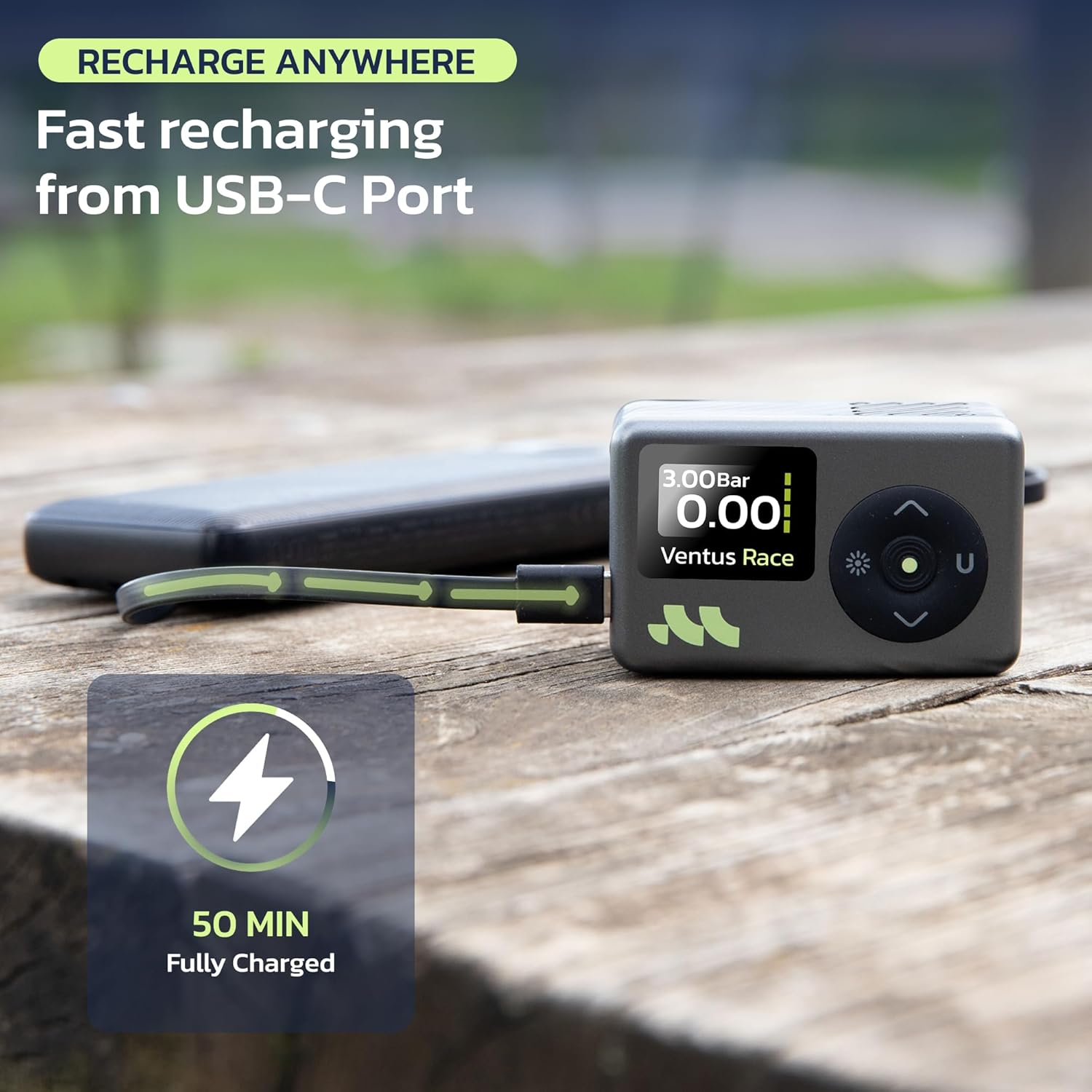 Woowind Mini Bike Pump, 50s Fast Inflation, Bike Pump with Gauge - 120 PSI, Portable Tire Inflator with Presta and Schrader Valve for Road, City Bikes & MTB - Image 7