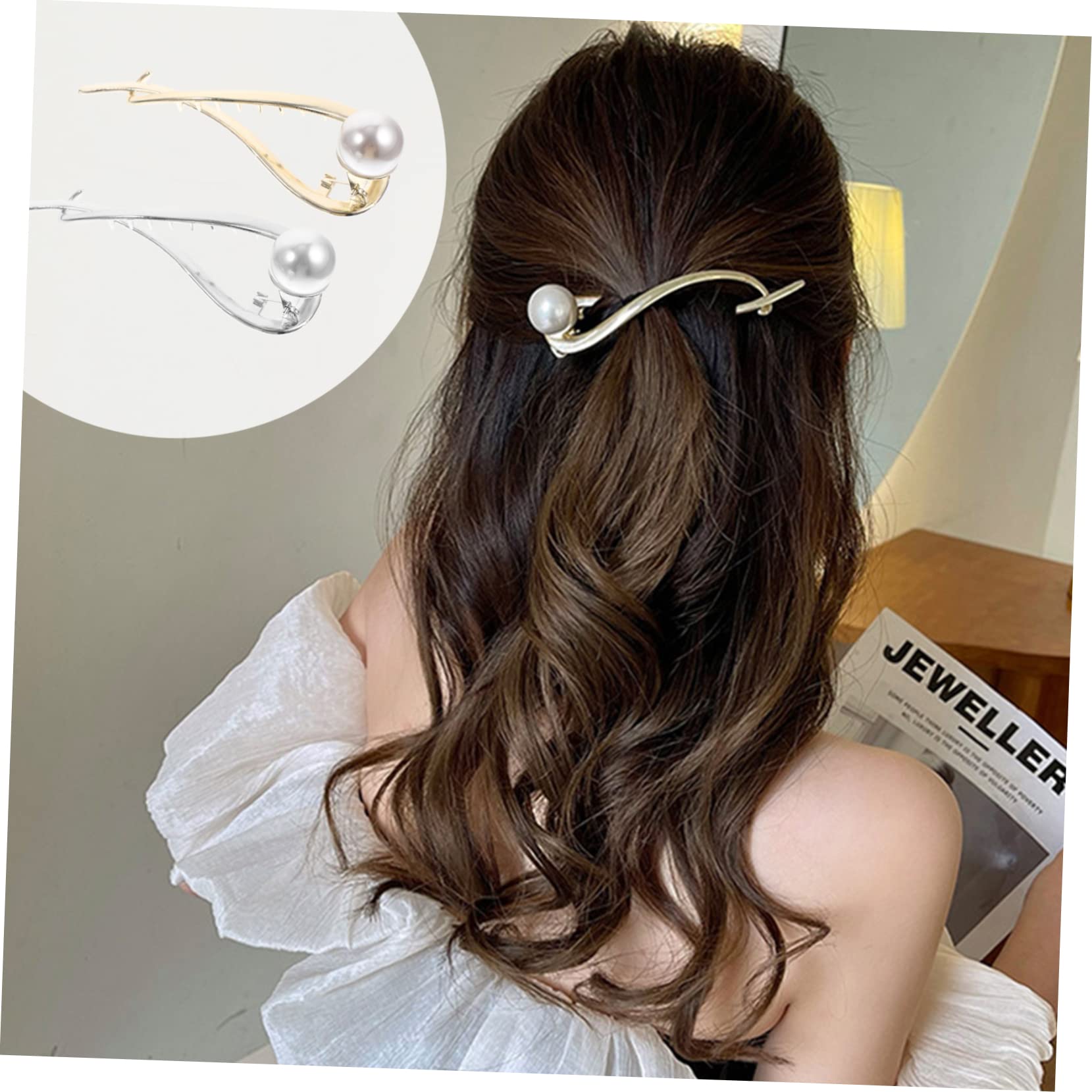 Housoutil 16stücke Elegante Perlen-haarspangen Für Frauen Schlichtes Haarschmuck Hochzeiten Und Festliche Anlässe Leicht Und Komfortabel Zu Tragen