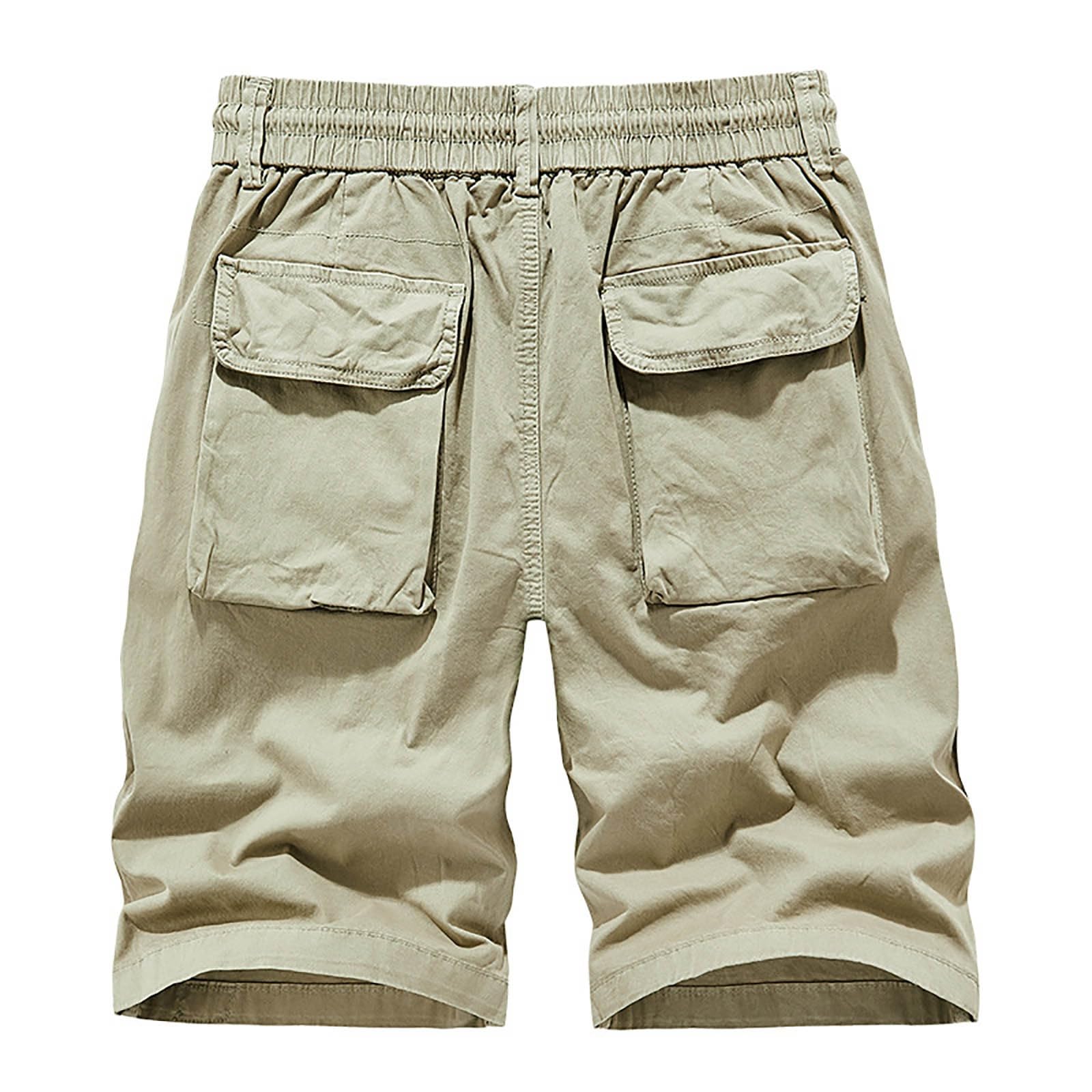 SRZYMJ Kurze Hose Herren Camouflage Jeans Shorts Herren Baggy Fahrradhose Für Lang Radlerhose Leinenhose Weiss Traininghose Männer Hosenträger Freizeithose Sommer Leicht Kurz