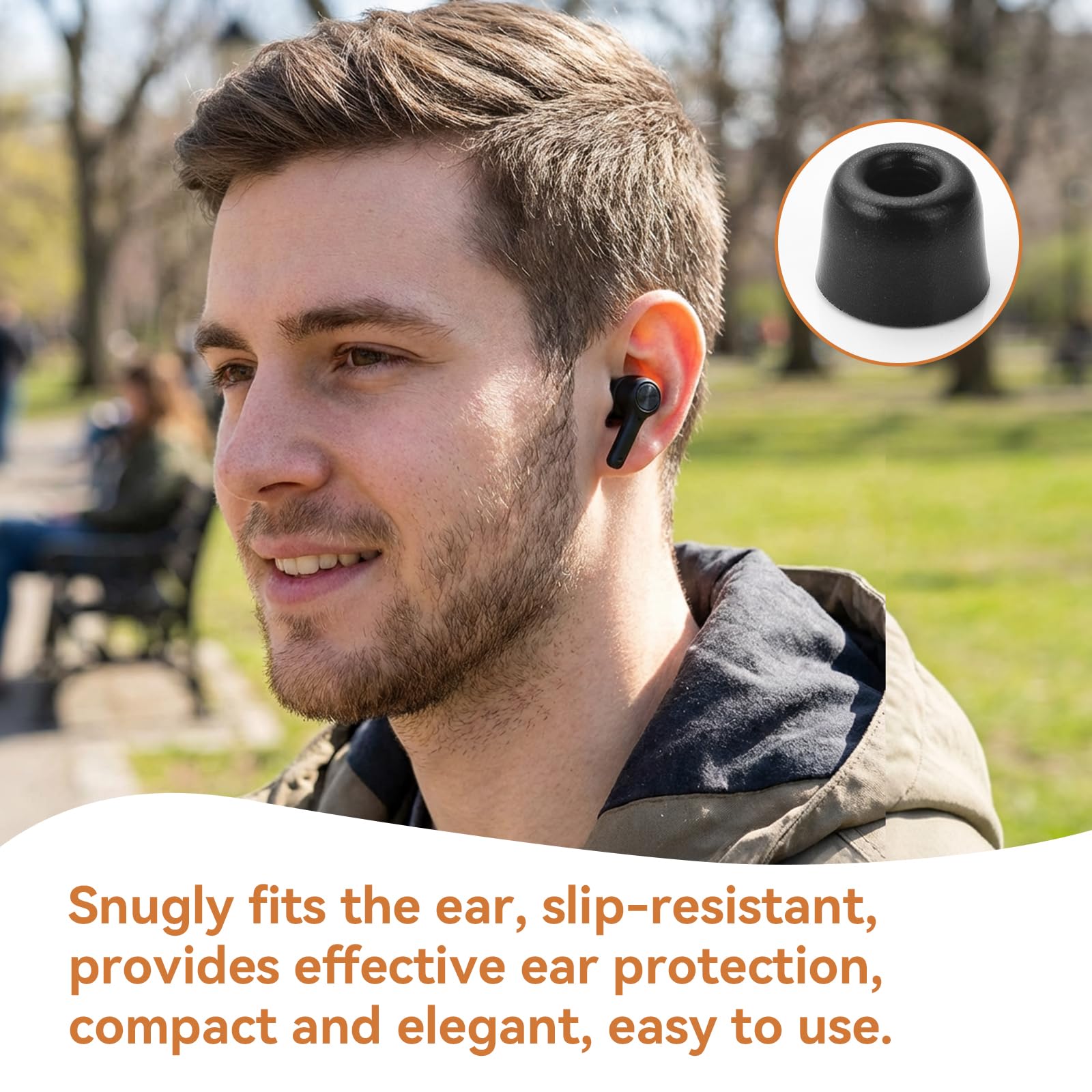 OTraki 6 Paia Cuscinetti Auricolari Di Ricambio In Silicone, Gommini Per Auricolari Memory Foam Earbud Tips, Eartips Di Ricambio Universali Per Cuffie In-Ear Apto Para Auriculares Intrauditivos(S/M/L)