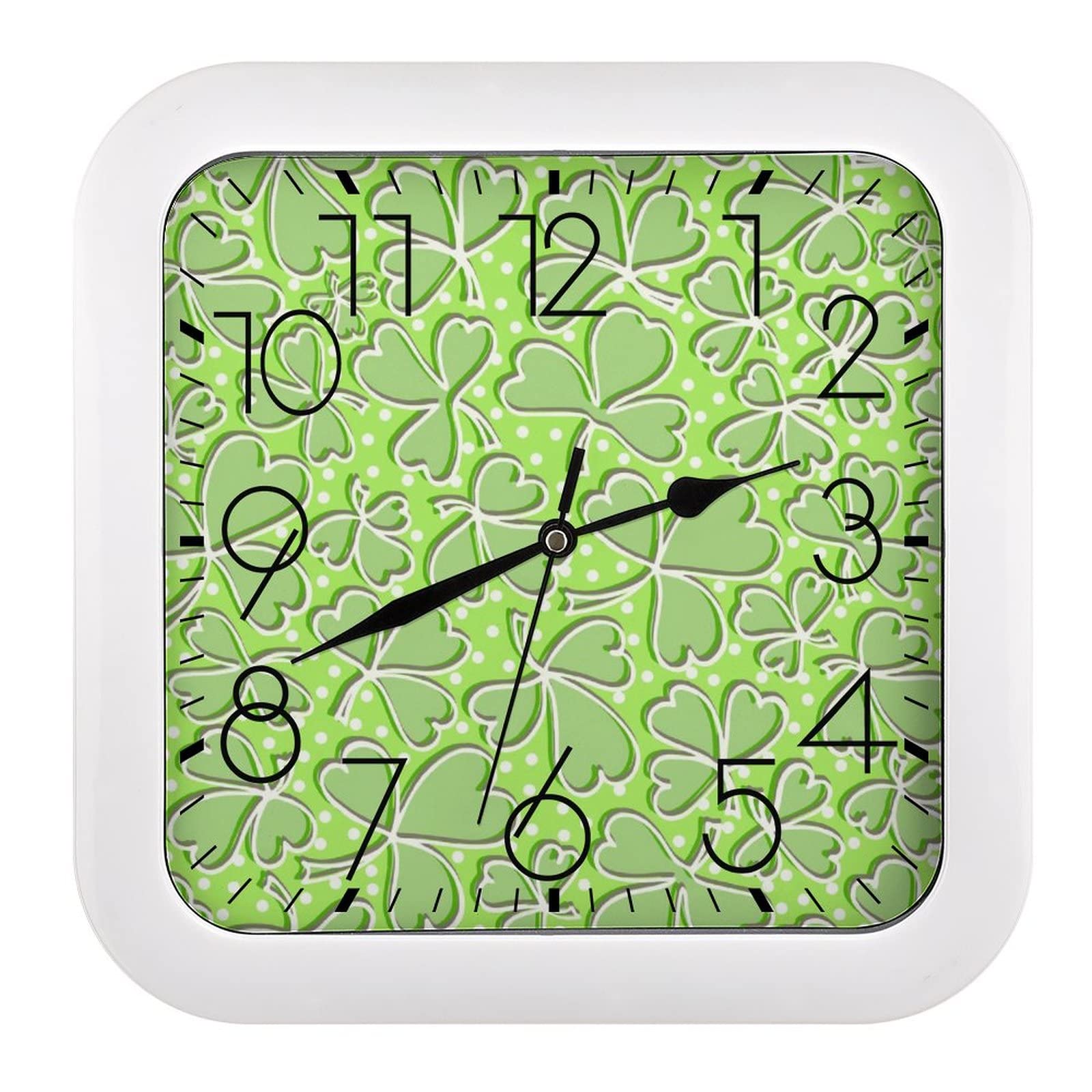 Pendule murale silencieuse sans tic-tac 26x26cm pour concentration totale