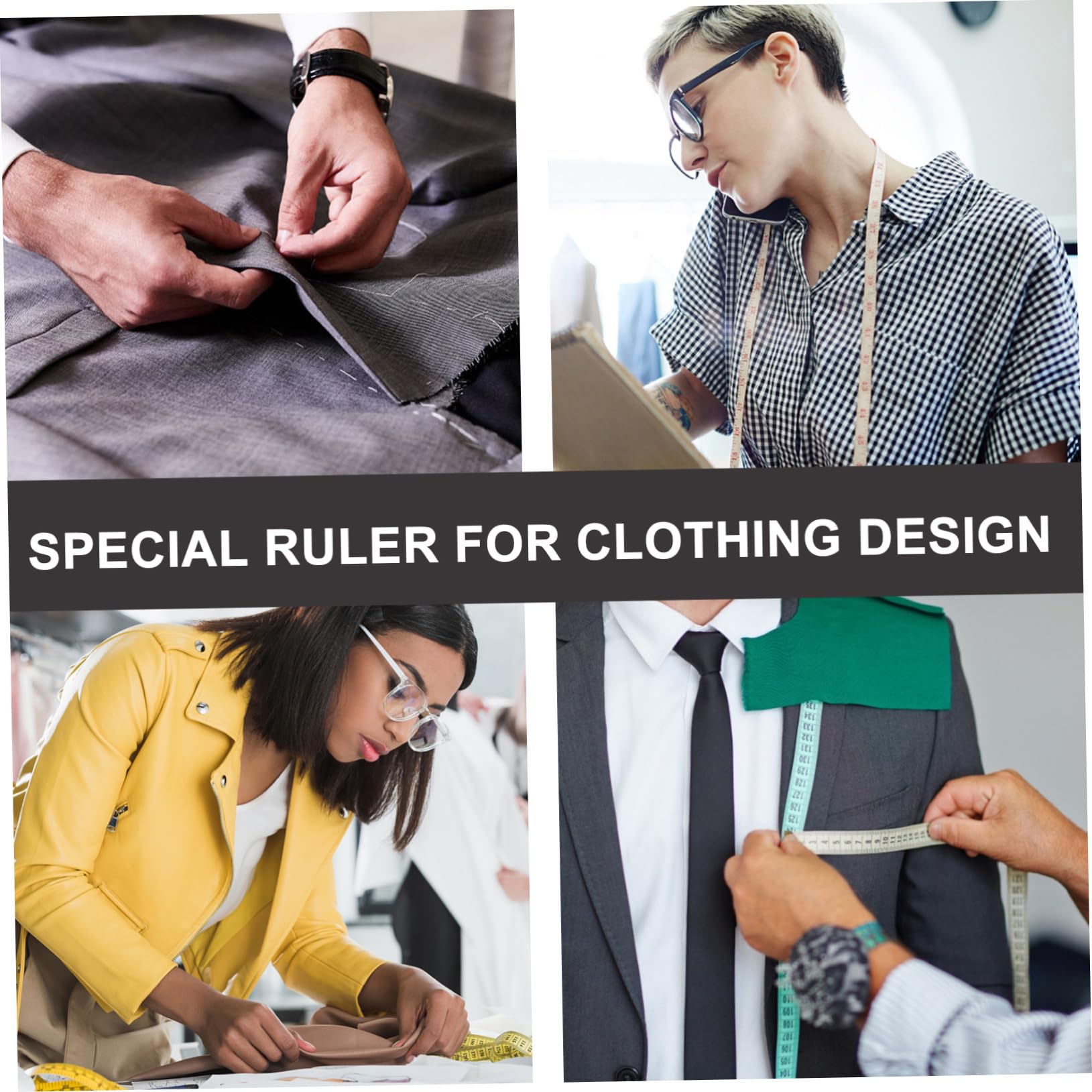 Regla para Costura y Corte Ligero y Resistente Herramienta Precisa para Patronaje y Confección de Ropa Fácil de Usar para Principiantes y Expertos