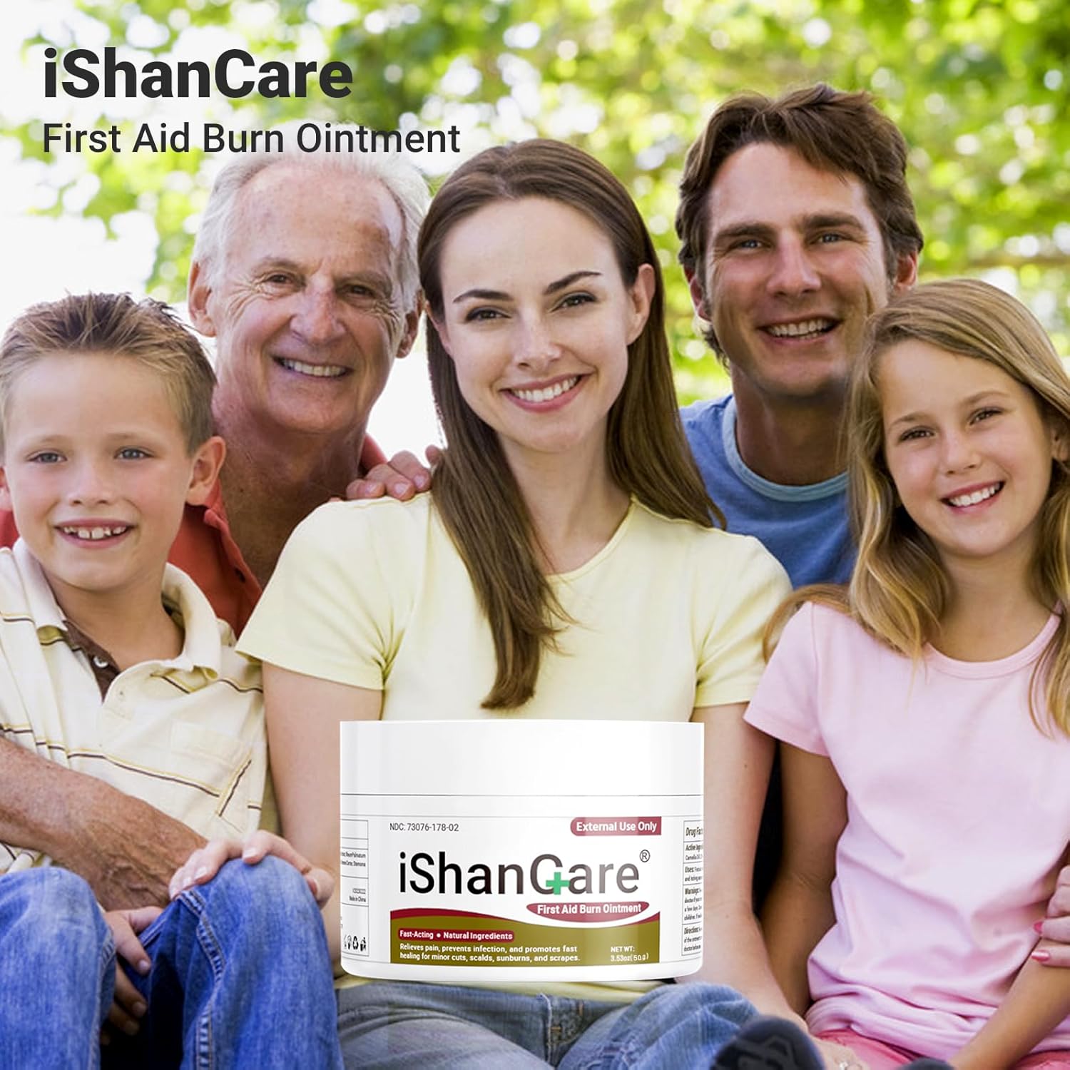 ishancare Burn Ointment with Camellia Oil, Fast-Acting Natural Relief for Burns, Sunburns, Cuts & Scrapes, Ensitive Skin Safe, 1.76oz - Image 8