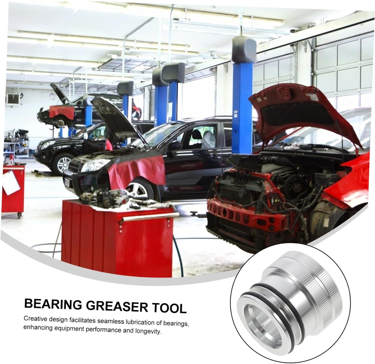 Bearing Greaser Tool Ergonomic Handle Wheel Bearing Lubrication Tool for Cars and Machinery Compatible Various Equipment Equipment Performance and Longevity