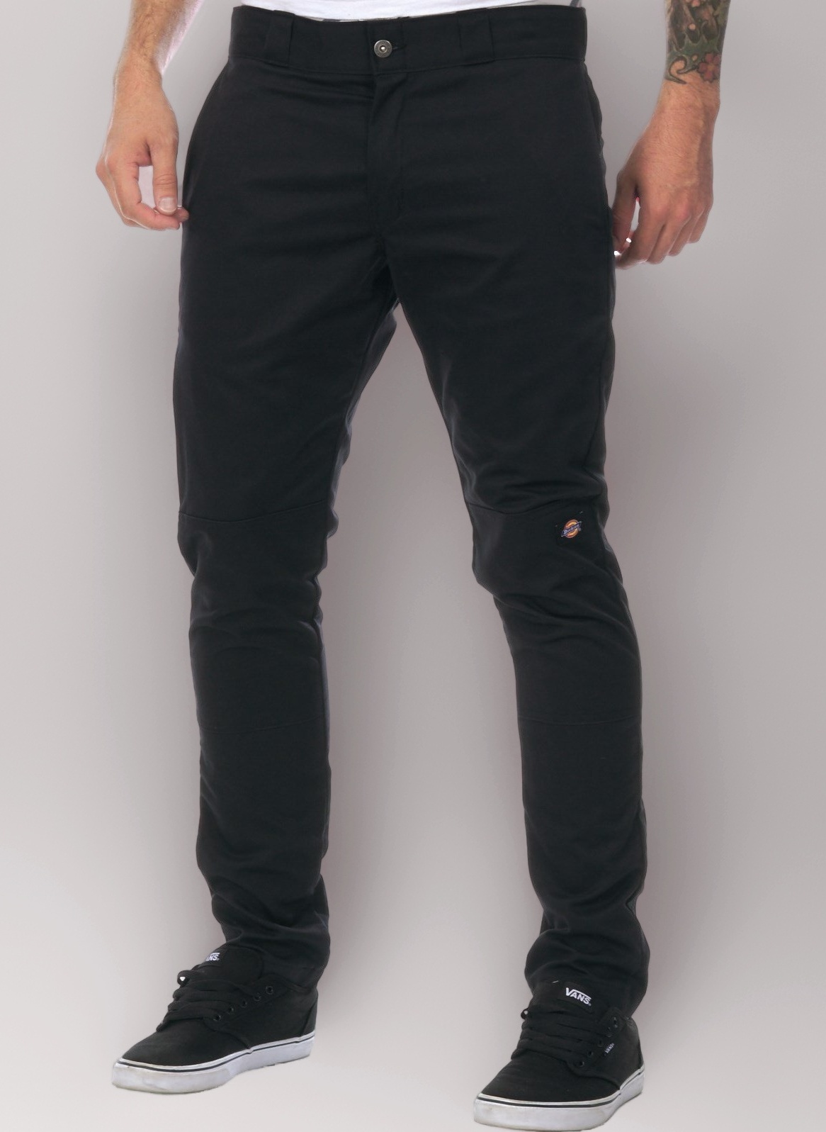 Dickies Double Knee Work Pant Skinny Straight Black