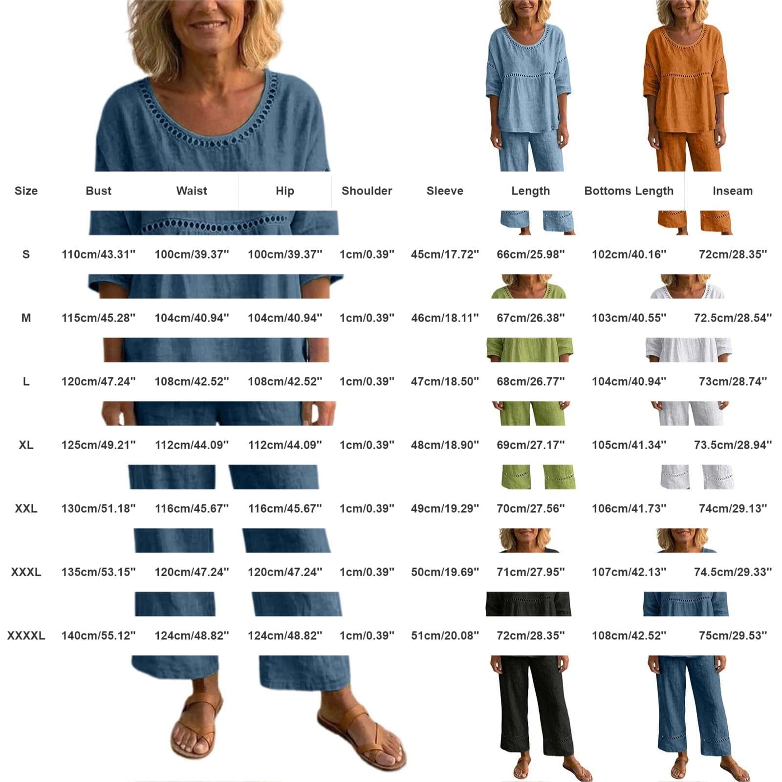 Conjunto Mujer Verano 2 Piezas Moda raje de Primavera Ligero Chndal Blusa Pantalones Ropa Playa Vacaciones Deportivo Casa Trabajoconjuntos Deportivos mujerLimpio y Profesional