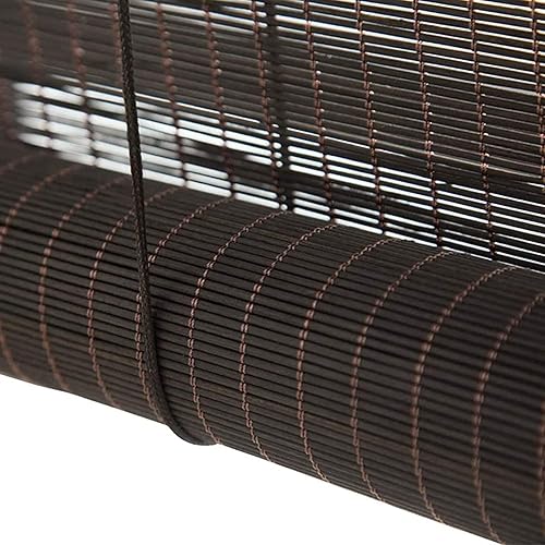 Miniatura 9 de Persianas enrollables de bambú, persianas de bambú para exteriores, persianas de bambú retro, persianas de madera natural, persianas romanas