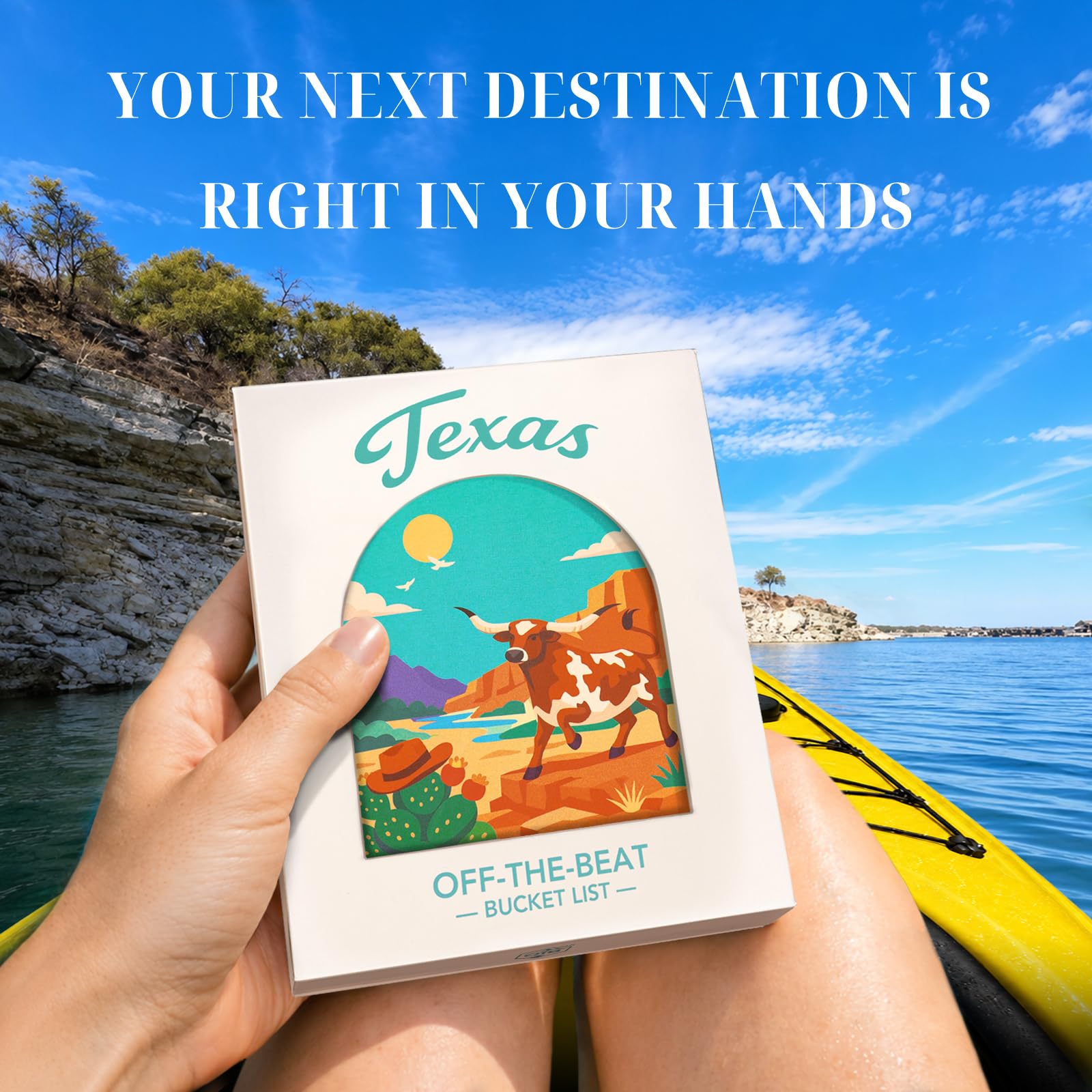 Texas Adventure, 50 carte da grattare | Gemme nascoste locali uniche, 2026 Schede elenco secchio fuori dal ritmo, Regali del Texas per coppie e famiglie